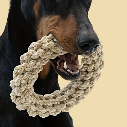 Hand-Knit Rope Ring