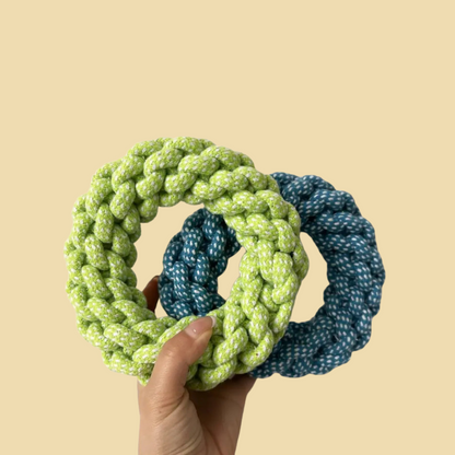 Hand-Knit Rope Ring