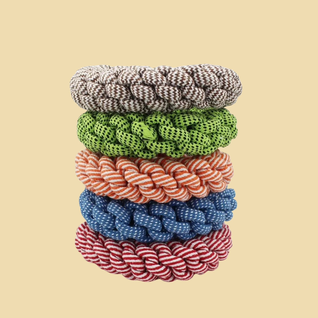 Hand-Knit Rope Ring