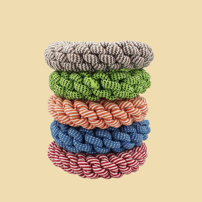 Hand-Knit Rope Ring